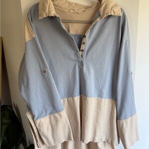 Peach Love California Beige Knit Top